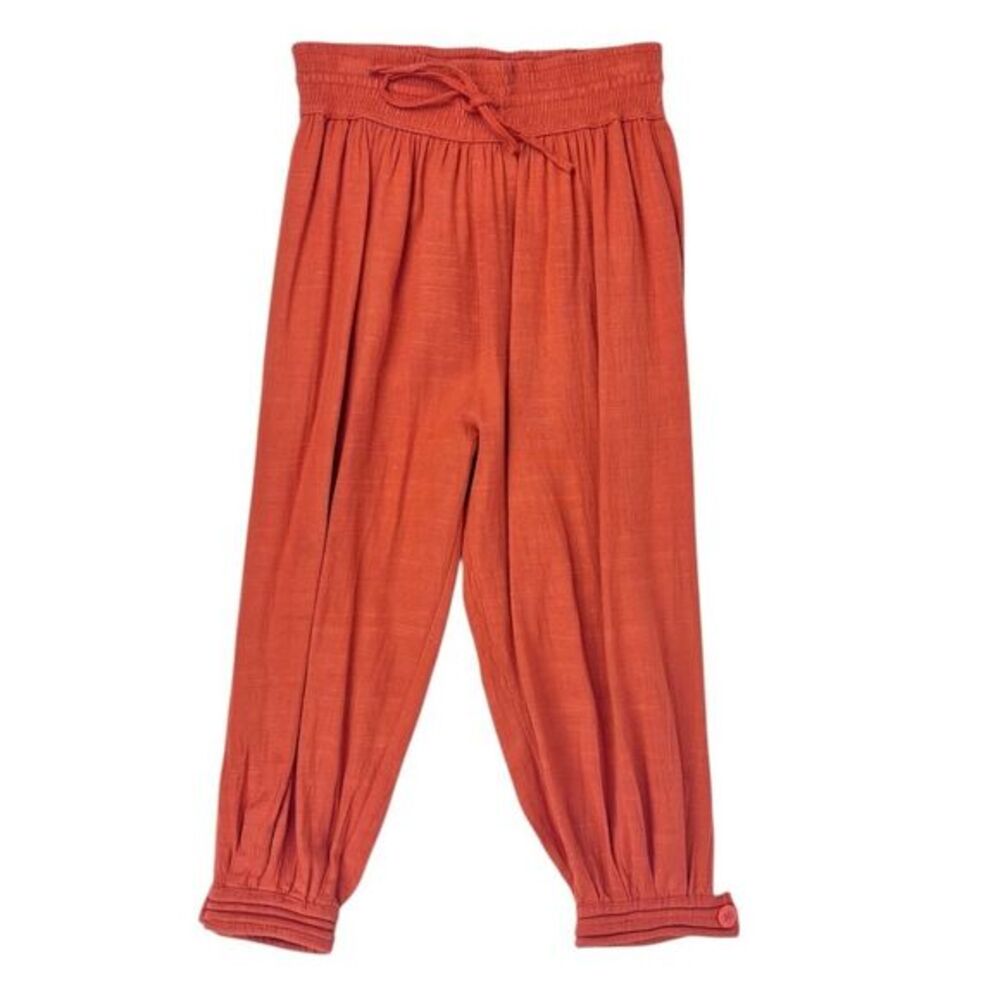 SKINGRAFT Orange Drop Crotch Harem Lounge Pants Elastic Waist Size XS
